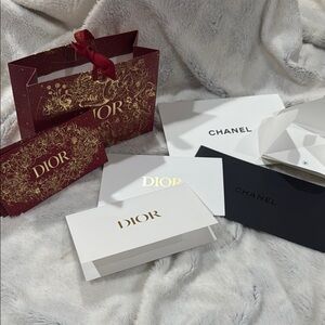Dior and Chanel Gift Bags and Envelopes